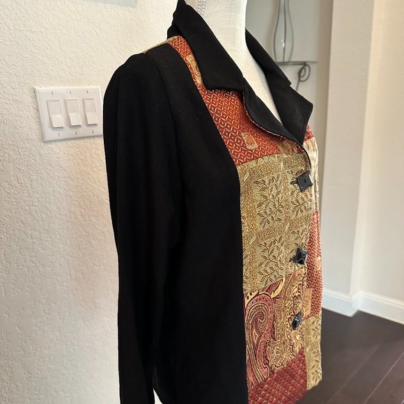 ALEX KIM Mixed Brocade Jacket - Medium - Picture 5 of 11